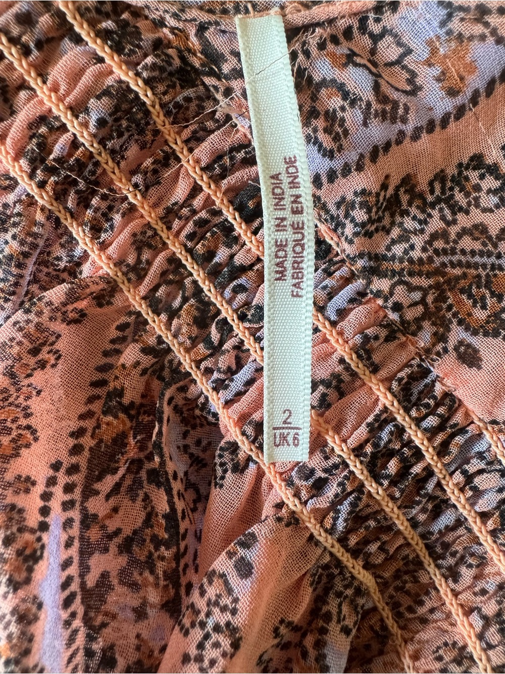 Free people Boho Paisley V-Neck Maxi Dress in Dusty Rose - Picture 6 of 10
